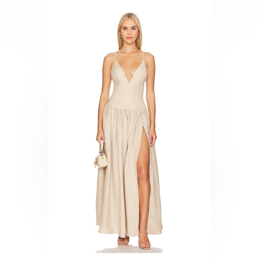 Tularosa Saylor Maxi Dress in Cappucino Brown